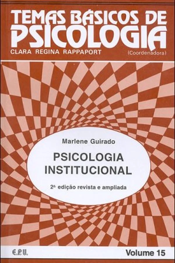 Capa de Psicologia institucional