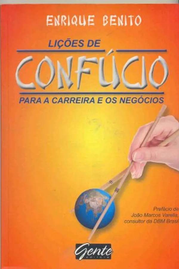 Capa de Lições de Confúcio Para a Carreira e os Negócios
