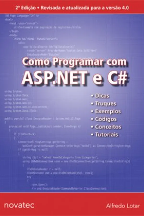 Capa de Como Programar com ASP.NET e C# - 2ª Edição