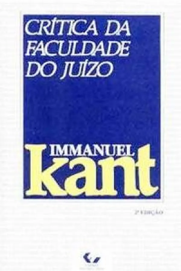 Capa de Crítica da Faculdade do Juízo