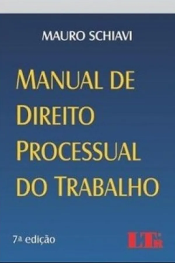 Capa de Manual de Direito Processual do Trabalho