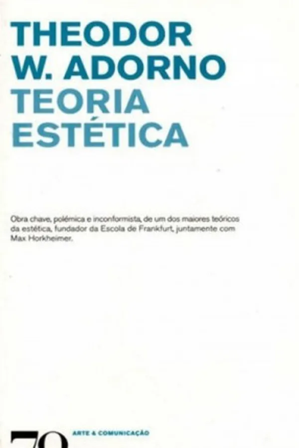 Capa de Teoria estética