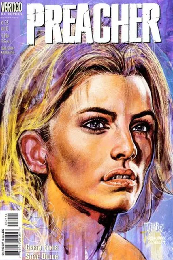 Capa de Preacher #52 - Até as Pistoleiras Ficam Tristes