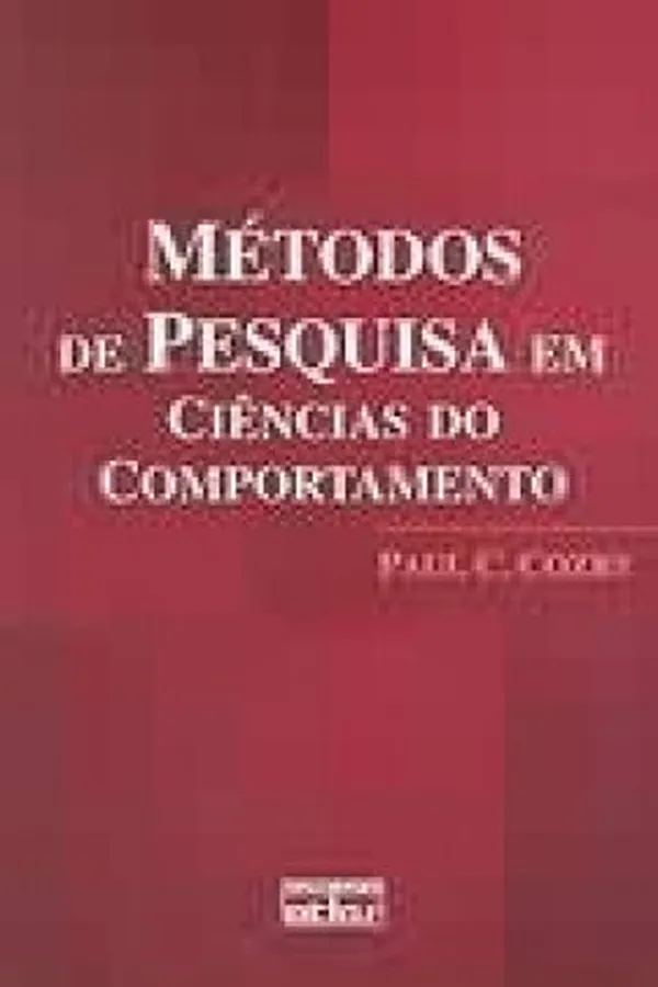 Cover of Métodos de Pesquisa em Ciências do Comportamento