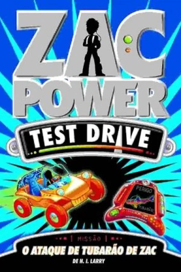 Capa de Zac Power - O Ataque de Tubarão de Zac
