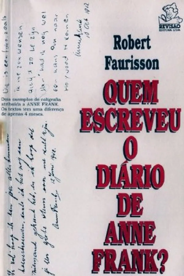 Cover of Quem Escreveu o Diário de Anne Frank?