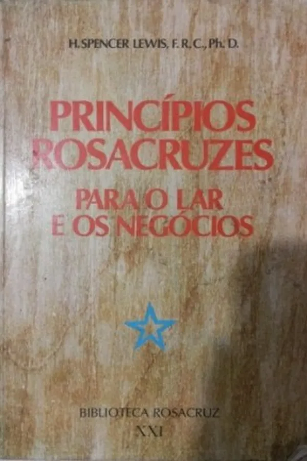 Capa de Princípios Rosacruzes para o Lar e os Negócios