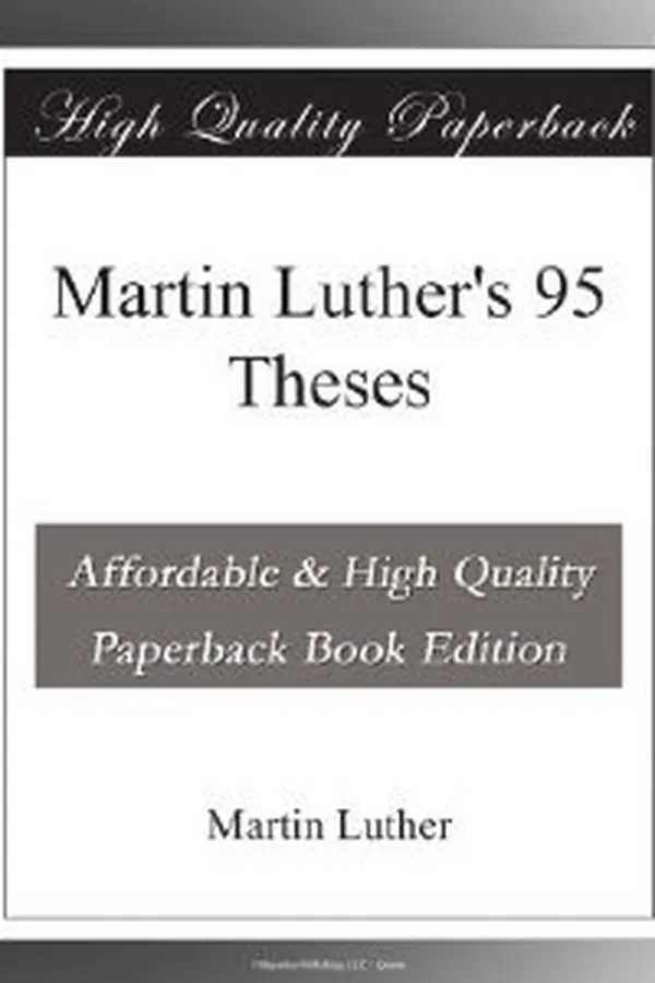 Capa de Martin Luther's 95 Theses