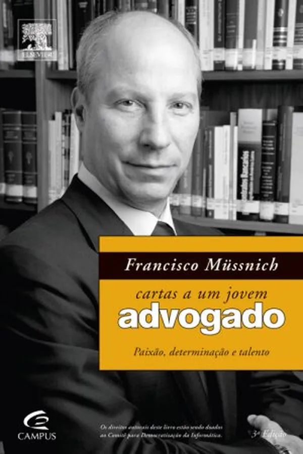 Capa de Cartas a um jovem advogado