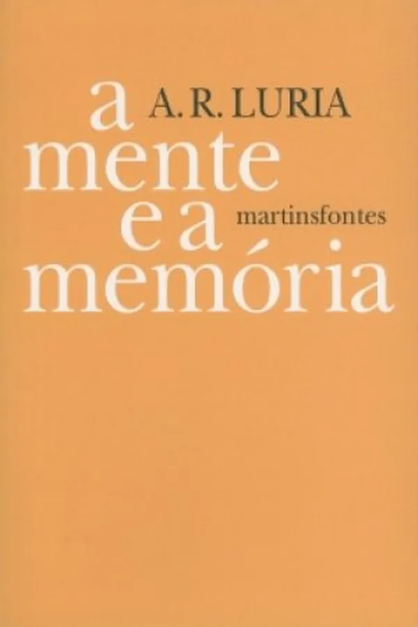 Capa de A Mente e a Memória