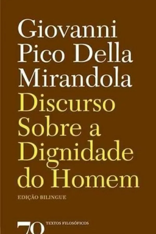Capa de Discurso sobre a dignidade do homem