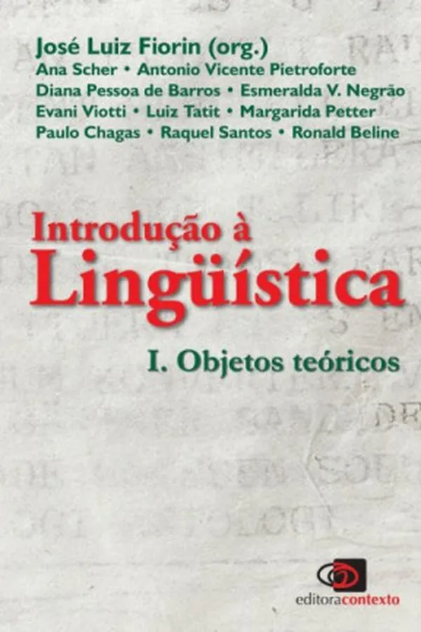 Cover of Introdução à Lingüistica