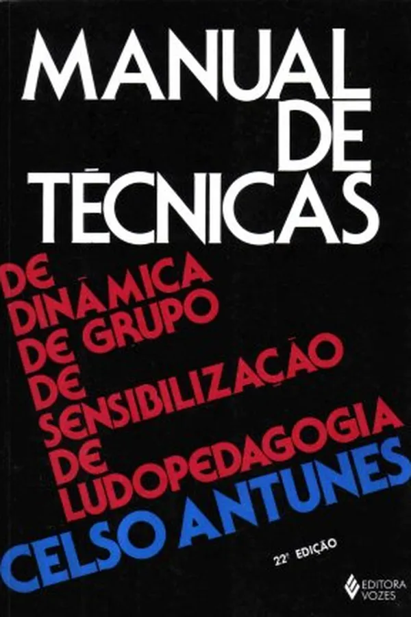Capa de Manual de técnicas de dinâmica de grupo de sensibilização de ludopedagogia
