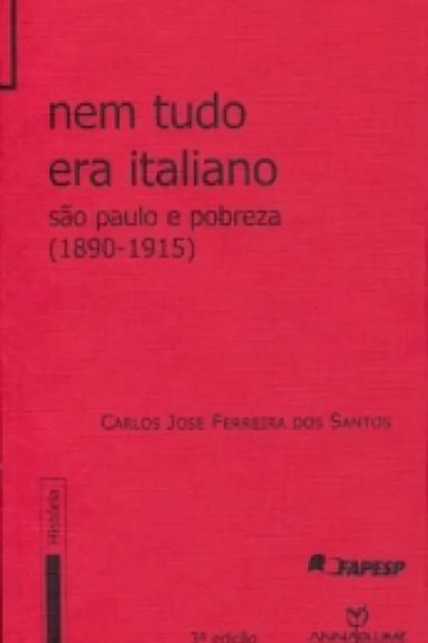 Capa de Nem tudo era italiano