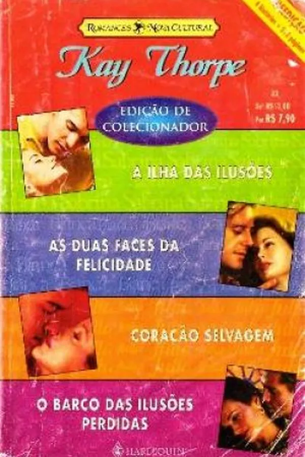Capa de A Ilha Das Ilusões/ As Duas Faces Da Felicidade/ Coração Selvagem/ O Barco Das Ilusões Perdidas.
