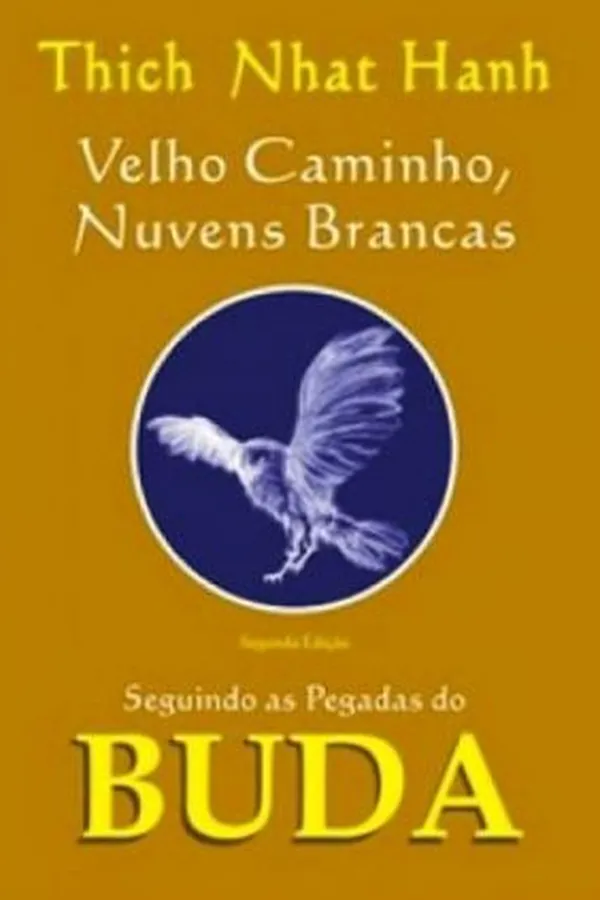 Capa de velho caminho, nuvens brancas