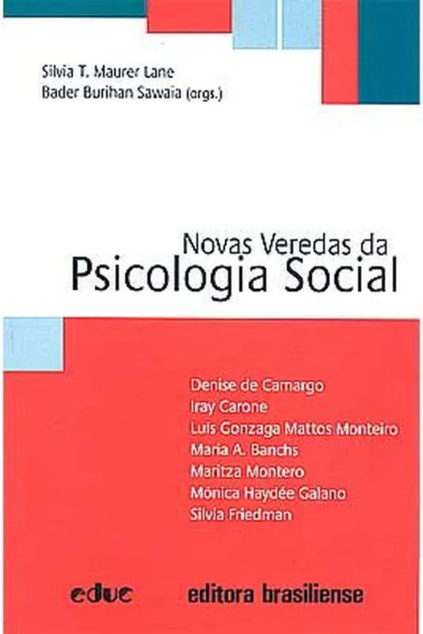 Capa de Novas Veredas da Psicologia Social