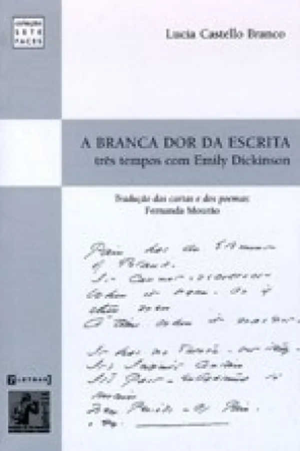 Capa de A branca dor da escrita