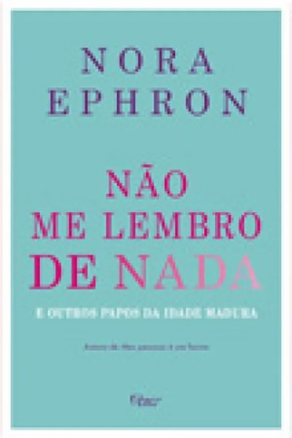 Capa de Não me lembro de nada