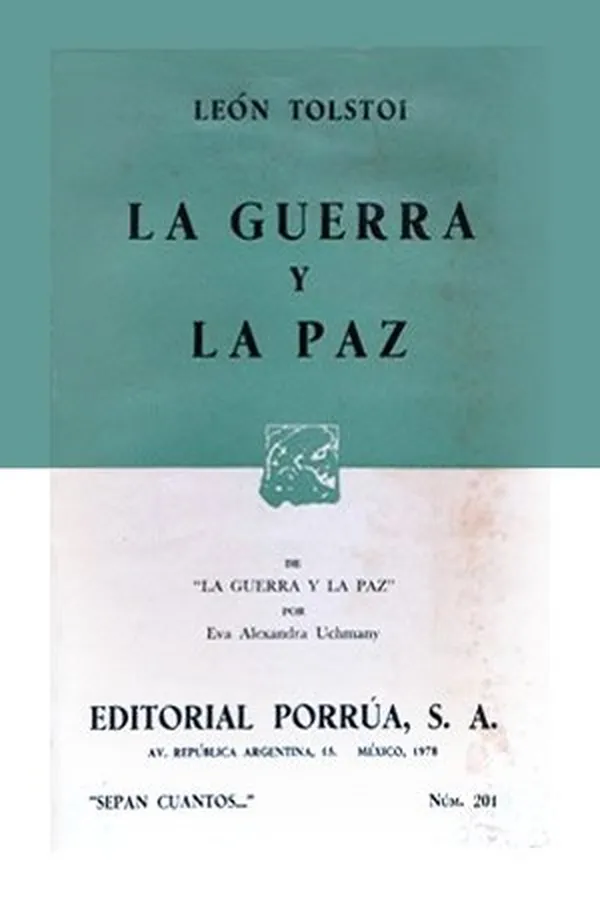 Capa de La guerra y la paz