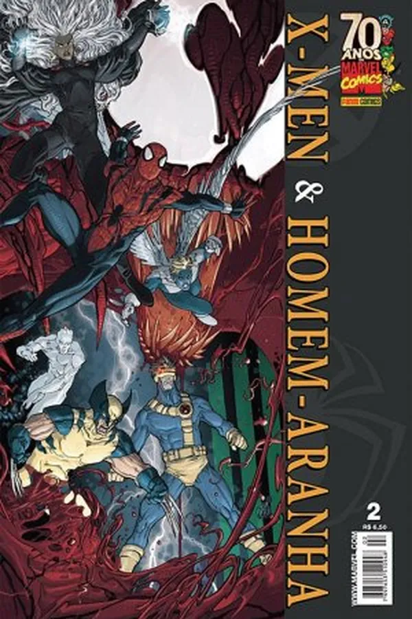 Capa de X-Men e Homem-Aranha #02