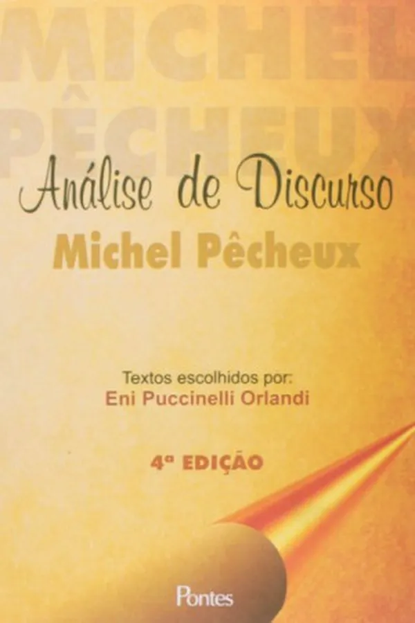 Capa de ANÁLISE DE DISCURSO