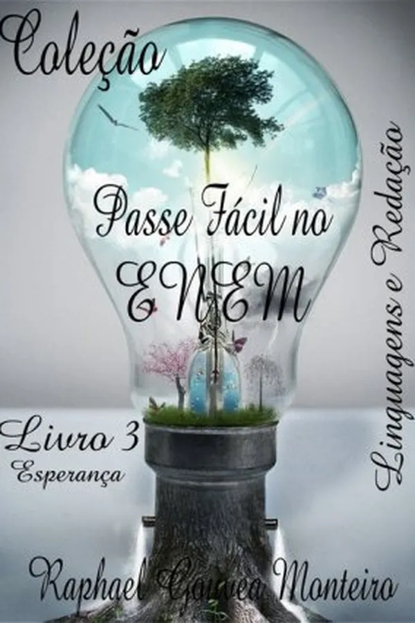 Capa de Coleção Passe Fácil no ENEM - Livro 3  Linguagens e Redação