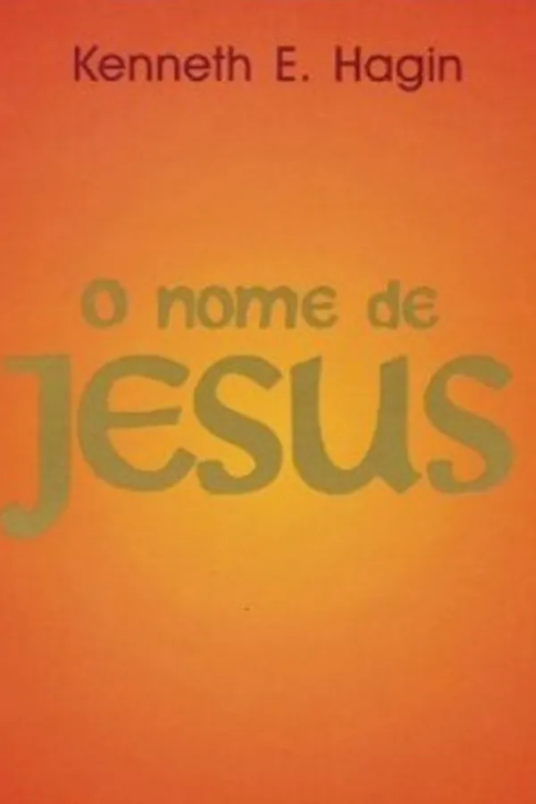 Capa de O nome de Jesus