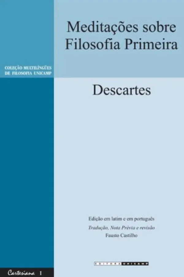 Capa de Meditações sobre Filosofia Primeira