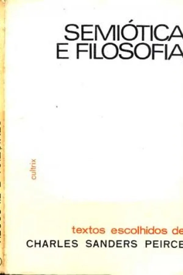 Capa de Semiótica e Filosofia