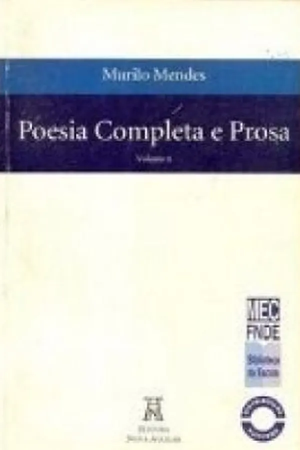 Capa de Poesia Completa e Prosa - Volume III