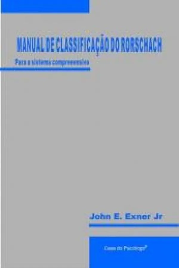 Capa de Manual de Classificação do Rorschach