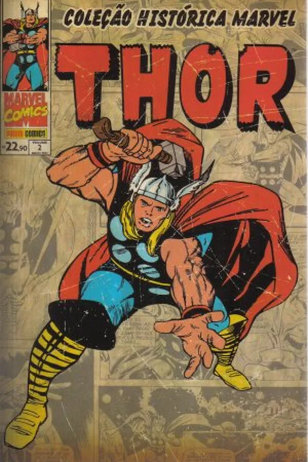 Capa de Coleção Histórica Marvel - Thor