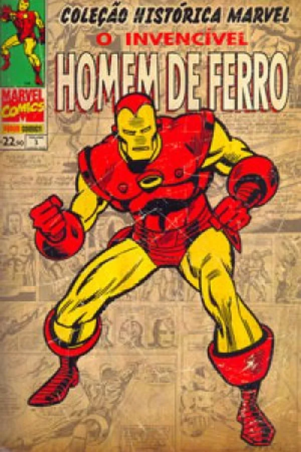 Capa de Coleção Histórica Marvel - O Invencível Homem de Ferro