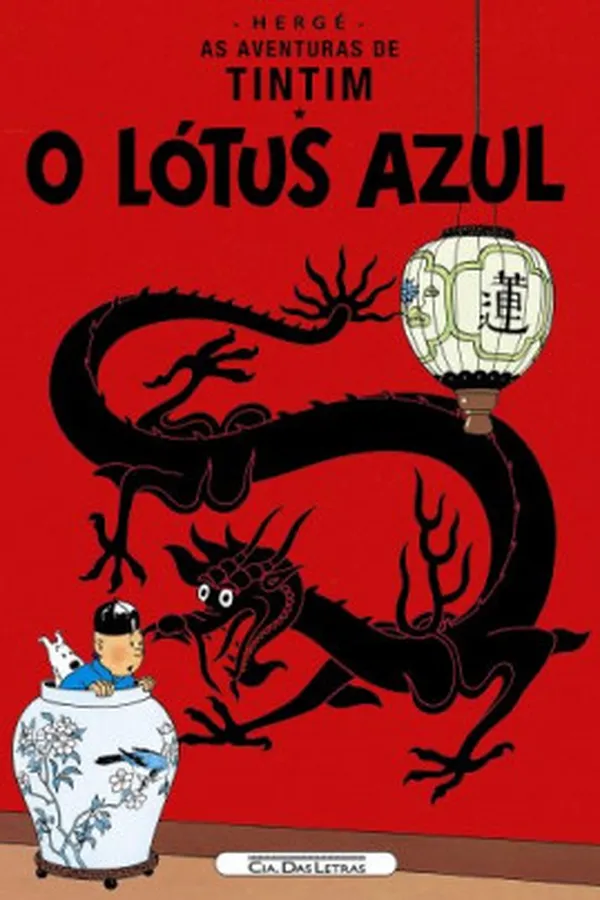 Capa de As Aventuras de Tintim: O Lótus Azul