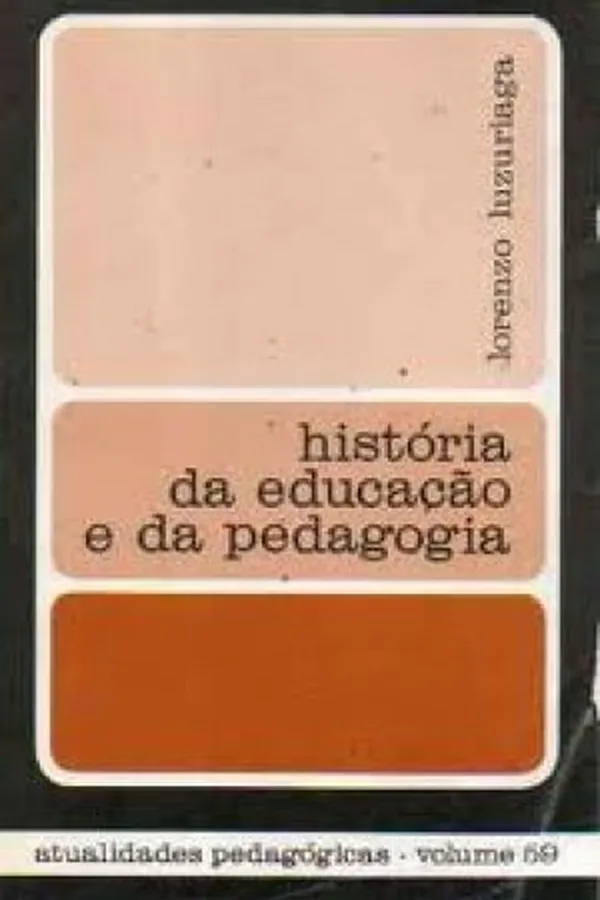 Capa de História da Educação e da Pedagogia