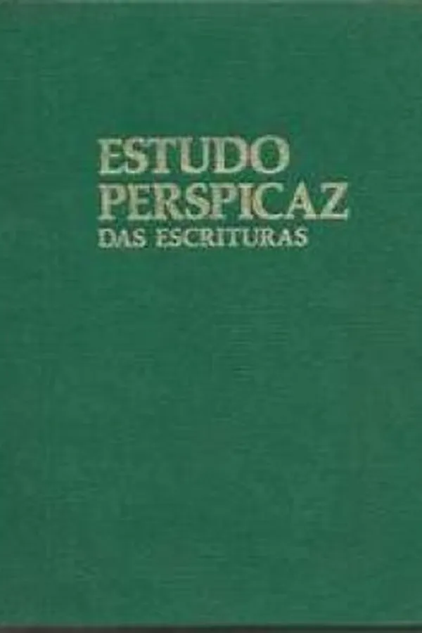 Capa de Estudo Perspicaz das Escrituras