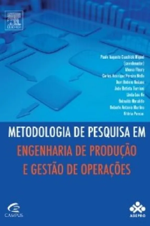 Capa de Metodologia de pesquisa em engenharia de produção e gestão de operações