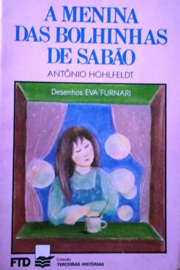 Capa de A Menina das Bolhinhas de Sabão