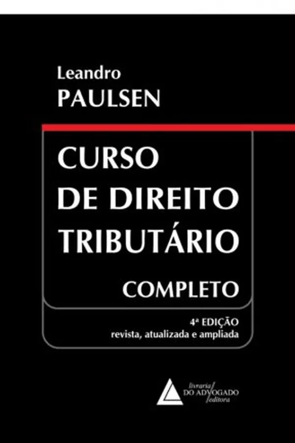 Capa de Curso de Direito Tributario Completo