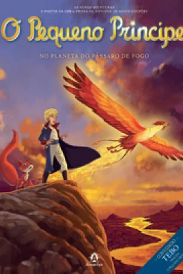 Capa de O Pequeno Príncipe no Planeta do Pássaro de Fogo