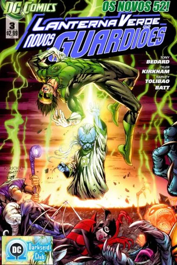 Capa de Lanterna Verde: Novos guardiões #03 - Os Novos 52