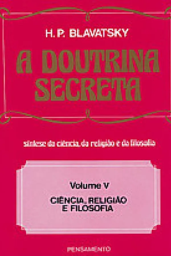 Capa de A Doutrina Secreta Vol. V