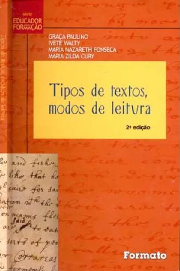 Capa de Tipos de Textos, Modos de Leitura