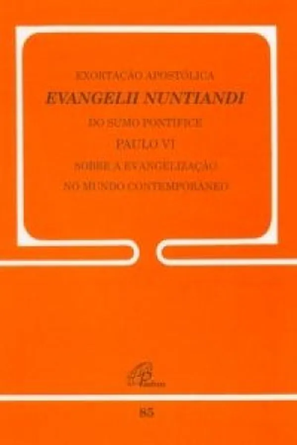 Cover of Exortação Apostólica Evangelii Nuntiandi