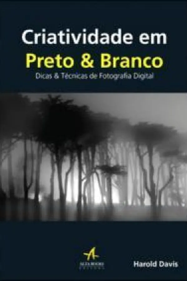Capa de Criatividade em Preto e Branco