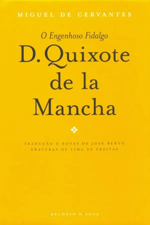 Capa de O Engenhoso Fidalgo Dom Quixote de La Mancha
