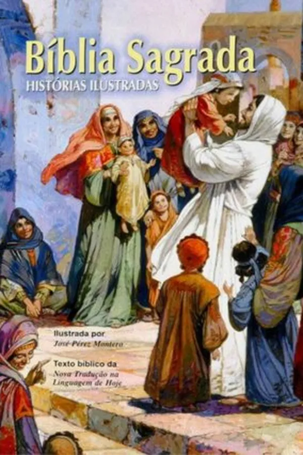 Capa de Bíblia Sagrada Histórias Ilustradas