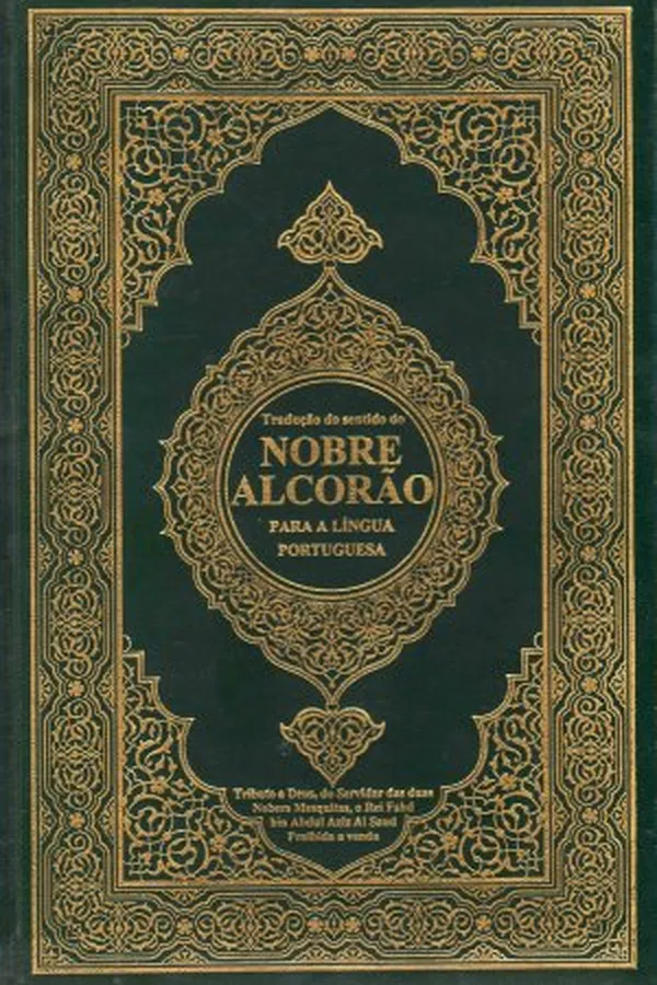 Capa de Tradução do sentido do Nobre Alcorão para a língua portuguesa