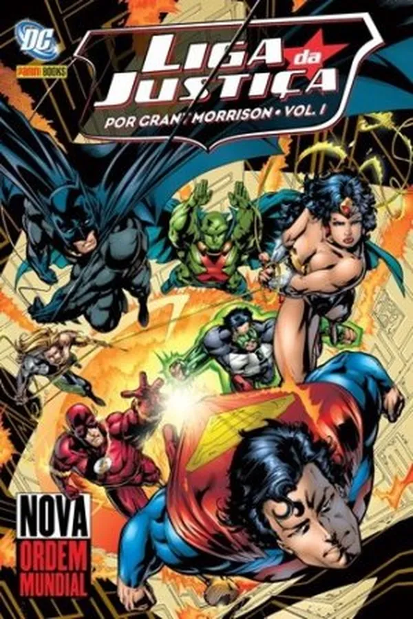 Capa de Liga da Justiça Por Grant Morrison vol.1